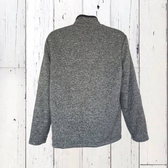 Orvis Sherpa Lined 1/4 Zip Pullover Sweater Men’s Small Gray Fleece Lined Jacket - Picture 7 of 13